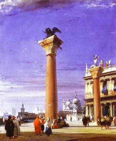 Richard Parkes Bonington St. Mark's Column in Venice Sweden oil painting art